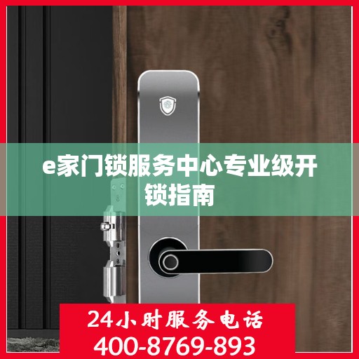 e家门锁服务中心专业级开锁指南