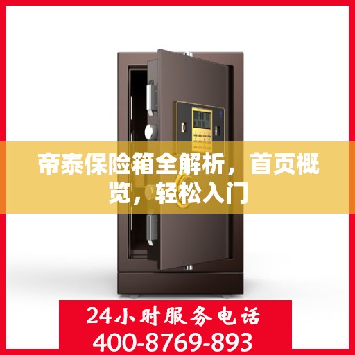 帝泰保险箱全解析，首页概览，轻松入门