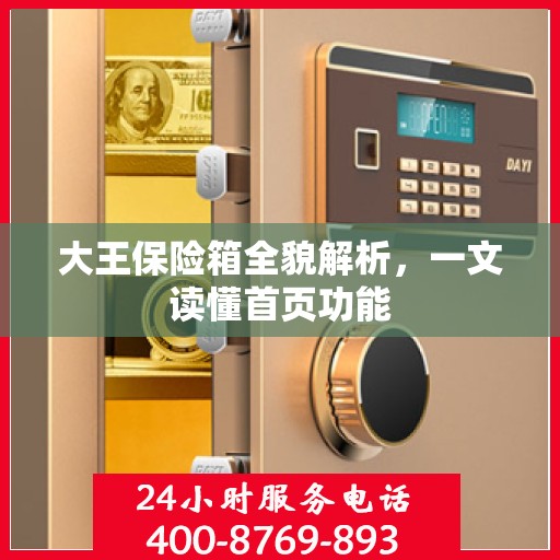 大王保险箱全貌解析，一文读懂首页功能